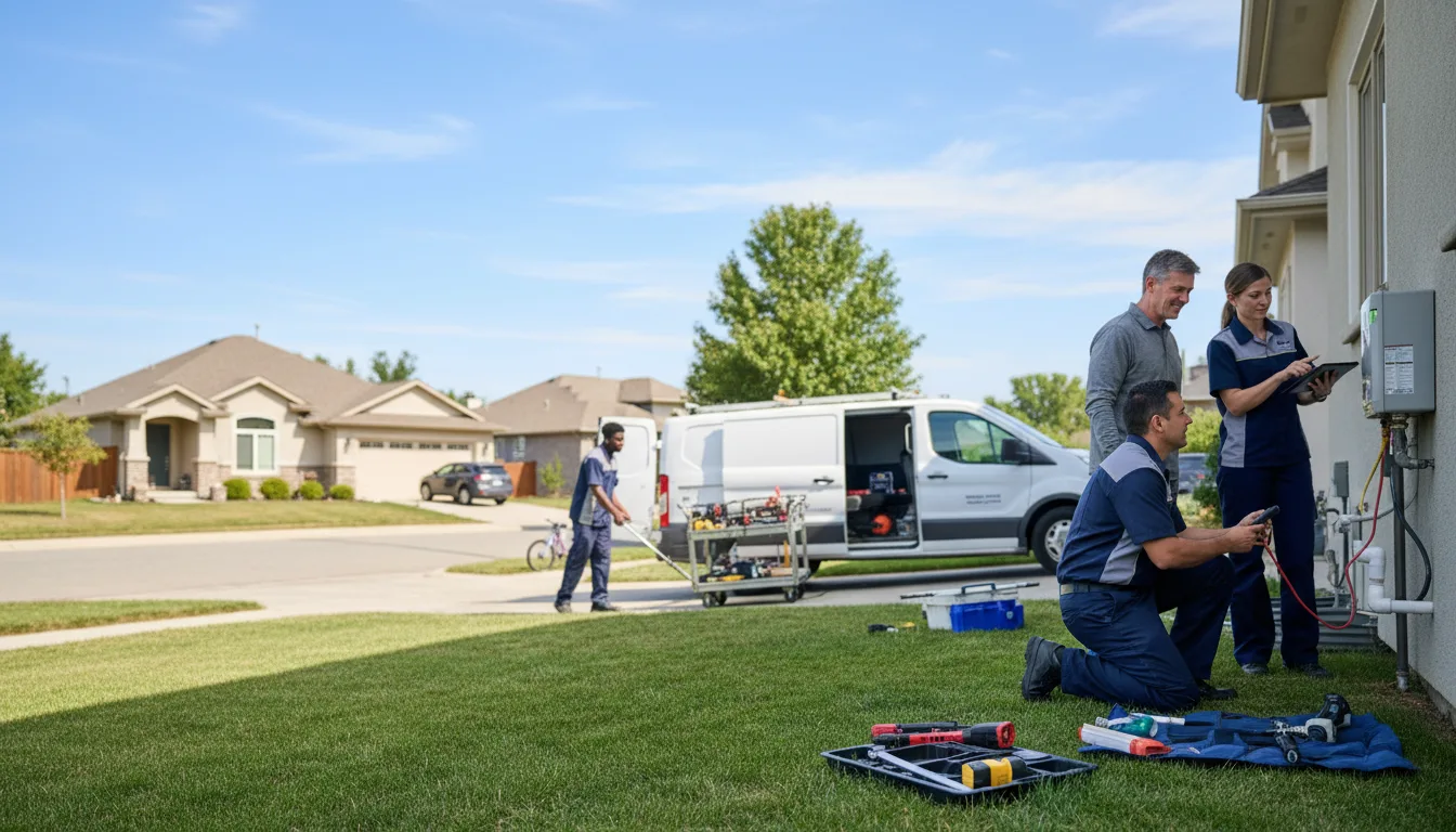 Tankless water heater service in Bellevue, TX